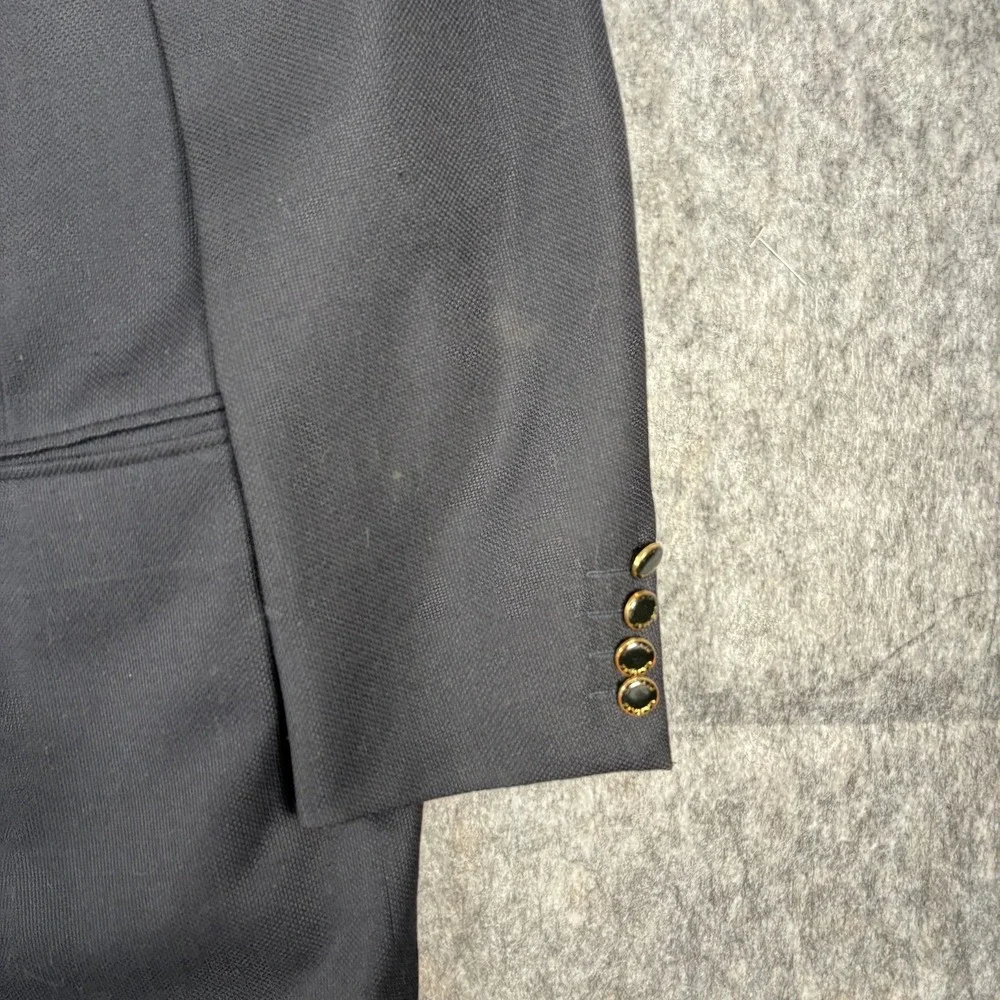Canali Suit Jacket‎ Blazer Men's Italian 52 USA 42 100% Wool Navy Blue Preppy